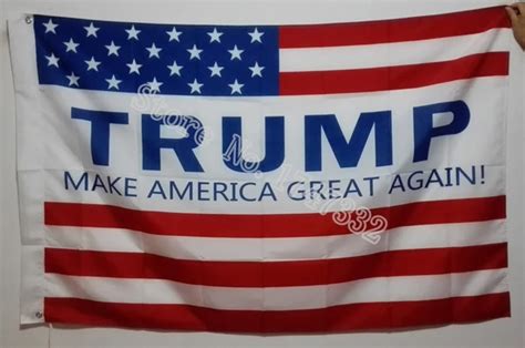 Donald Trump Make American Great Again Flag hot sell goods 3X5FT 150X90CM Banner brass metal ...