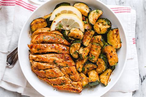 Asado Chicken Breast Recipe with Sauteed Lemon Zucchini — Eatwell101