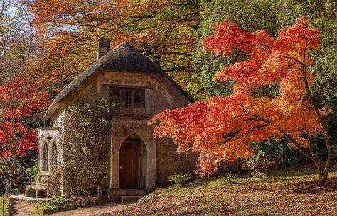 Gothic house in autumn | Gothic house, Cottage garden design, Autumn ...