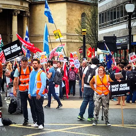 Not one day more protest in London, England image - Free stock photo ...