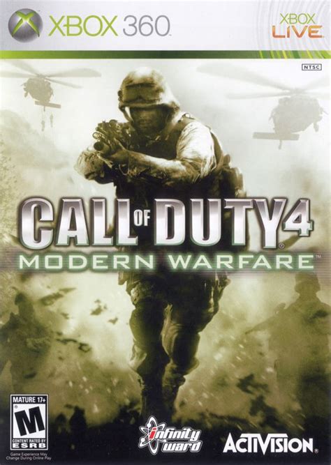 Call of Duty 4: Modern Warfare (2007) Xbox 360 box cover art - MobyGames