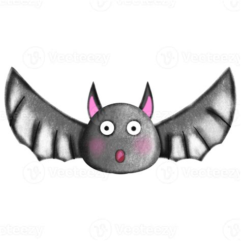 Bat ghost, Halloween illustration, PNG. 27134172 PNG