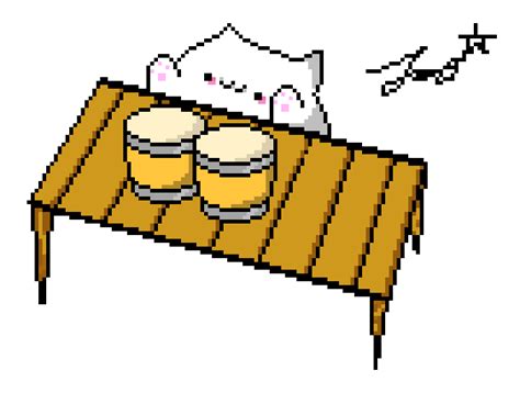 Bongo Cat Bongo Cat Pixel Art Free Transparent Png Do - vrogue.co