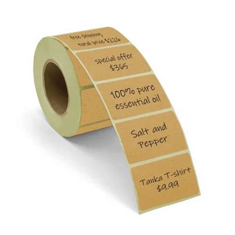 Beige Self Adhesive Labels Stickers at Rs 170/roll in New Delhi | ID ...