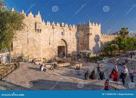 Damascus Gate in Jerusalem editorial image. Image of holy - 172909190