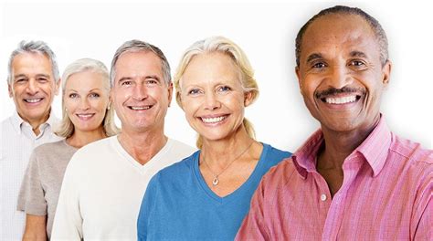 Photo of a group of people, ranging from middle-aged to elderly ...