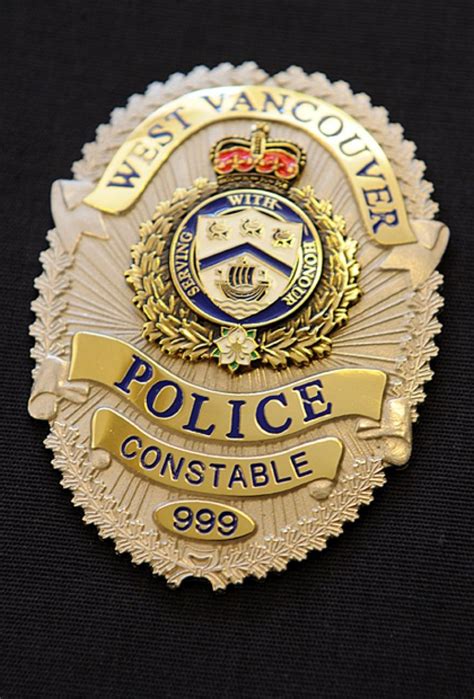 City of West Vancouver Police Department Constable Badge (Canada ...