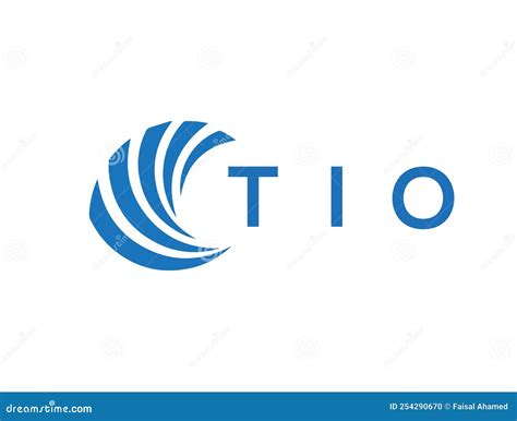 TIO Letter Logo Design On White Background. TIO Creative Circle Letter ...