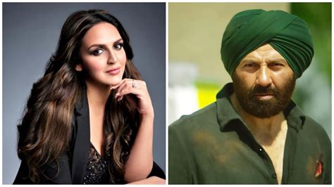 Esha Deol promotes Sunny Deol's Gadar 2 after skipping his son Karan's wedding | Bollywood ...