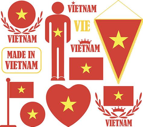 Vietnam Flag Clip Art, Vector Images & Illustrations - iStock