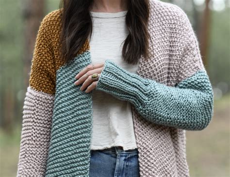 Comfy Colors Cardigan Knitting Pattern – Mama In A Stitch