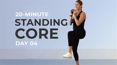 20-Min Standing Core Workout With Weights | Nourish Move Love