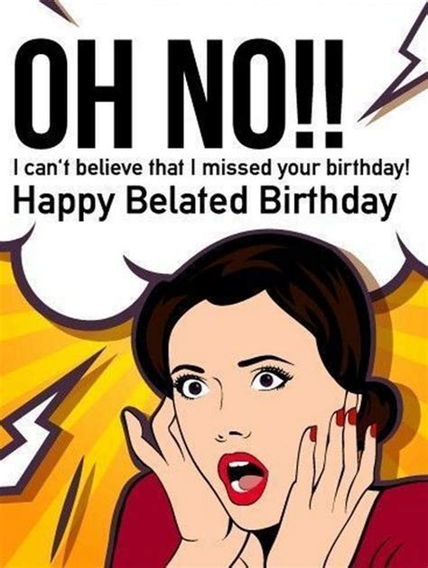 Happy Belated Birthday Images For Her Funny | The Cake Boutique