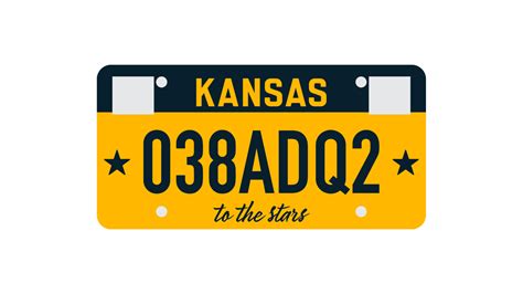 Kansas License Plates.