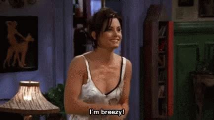 Monica Geller Im Breezy GIF - Monica Geller Im Breezy Friends ...