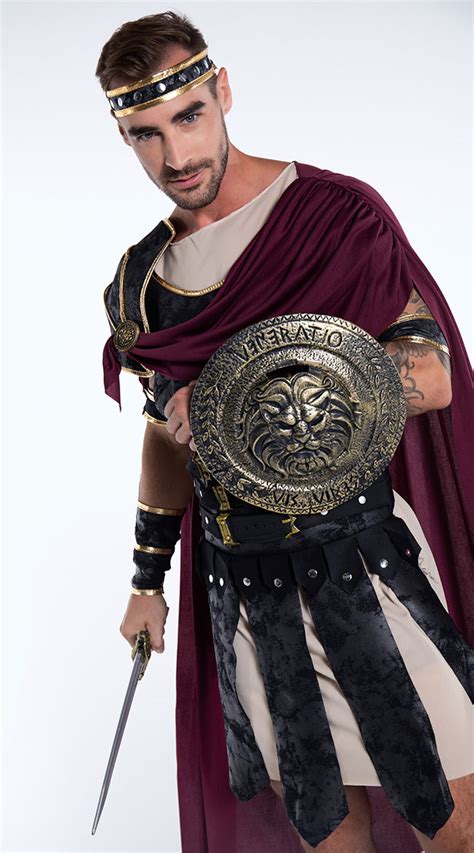 Roman Gladiator Costume, Mens Roman Costume, Gladiator Halloween Costume