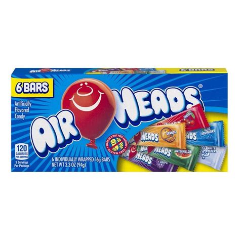 AirHeads Candy Bars, Assorted Flavors (0.55 oz) - Instacart