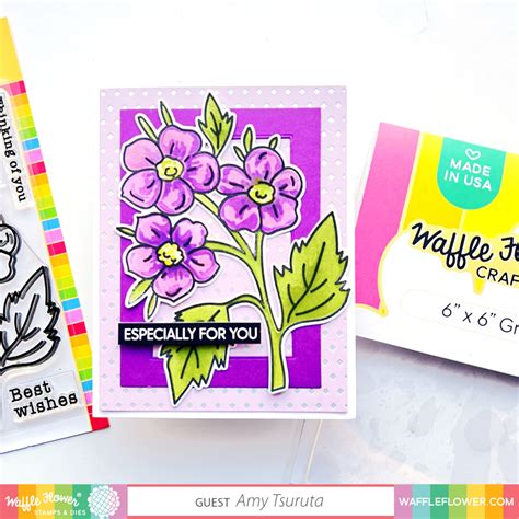 Sketched Hawthorn + 6×6 Grip Mat | Waffle Flower – Tsuruta Designs