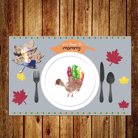 Thanksgiving Placemat DIGITAL Instant and Custom Holiday | Etsy | Thanksgiving placemats ...