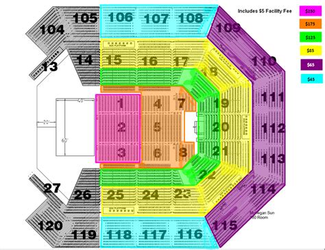 Mohegan Arena Seating Chart