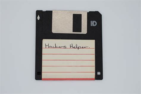 Free Stock Photo 17466 Floppy disk with Hackers Helper | freeimageslive