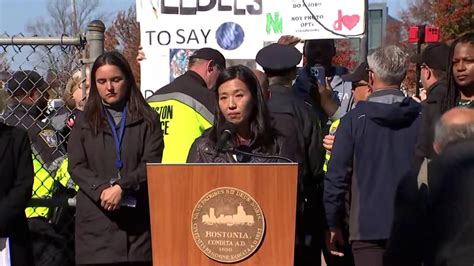 VIDEO: Mayor Wu’s Mass. and Cass Boston Update Cut Short by Protesters ...