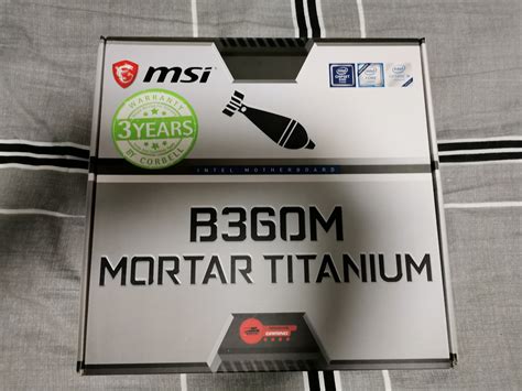 MSI B360M Mortar Titanium Motherboard, Computers & Tech, Parts ...