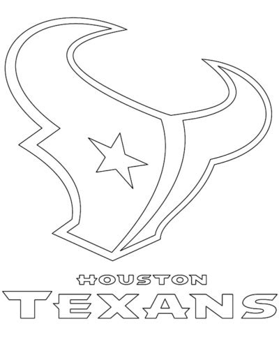 Houston Texans crest coloring page- Topcoloringpages.net