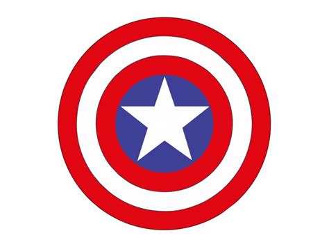 Captain America Shield Vector PNG vector in SVG, PDF, AI, CDR format