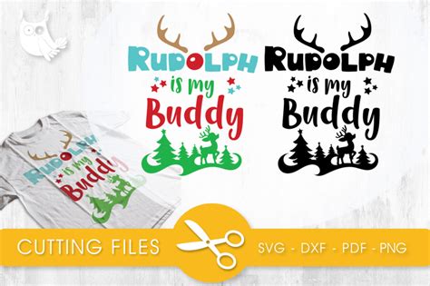 Rudolph SVG, PNG, EPS, DXF, cut file By PrettyCuttables | TheHungryJPEG