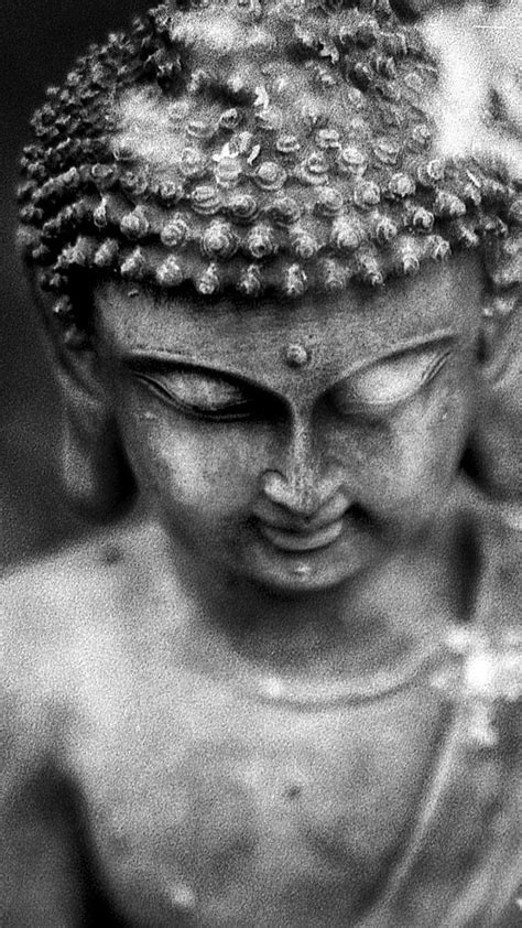 Buddha, Black And White, statues, god, lord buddha, meditation, HD phone wallpaper | Peakpx