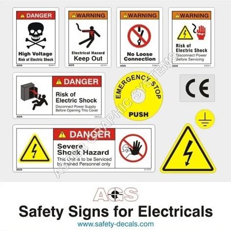 Electrical Safety Signs at best price in Ahmedabad by Aster Graphic ...