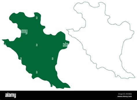 Bilaspur district (Chhattisgarh State, Bilaspur division, Republic of India) map vector ...