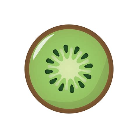 slice of fresh kiwi fruit logo icon illustration design 7968734 Vector Art at Vecteezy