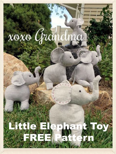 xoxo Grandma: Little Elephant Toy Pattern - FREE Pattern