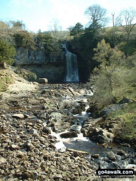 Walk Route Map ny154 Ingleborough and the Ingleton Waterfalls from Ingleton