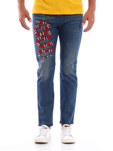 Straight leg jeans Gucci - Slim fit embroidered jeans - 430356XR1904571