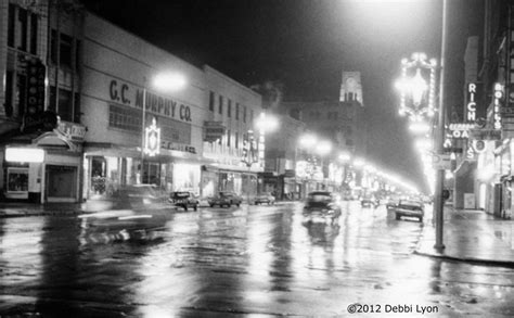 Old Time Erie: State Street at Night- Murphy's and the Boston Store in Erie, PA