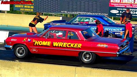 Drag Racing Nostalgia Super Stock classic american muscle cars - YouTube