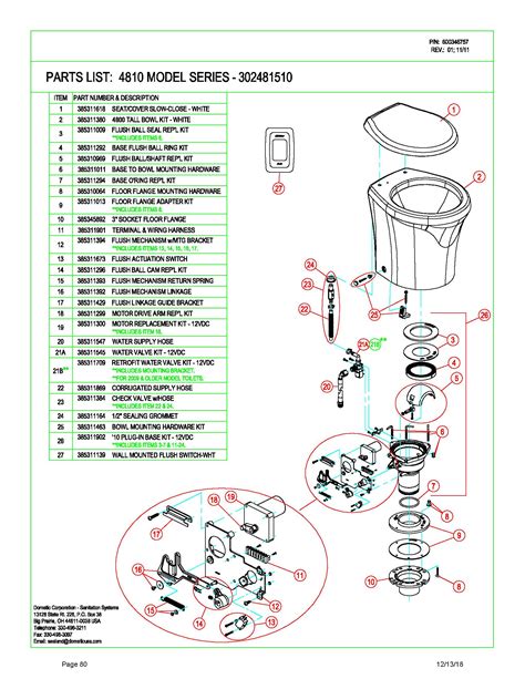 Parts For Dometic Toilet