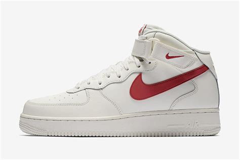 Nike Air Force 1 Mid 07 (Sail/University Red) - Sneaker Freaker