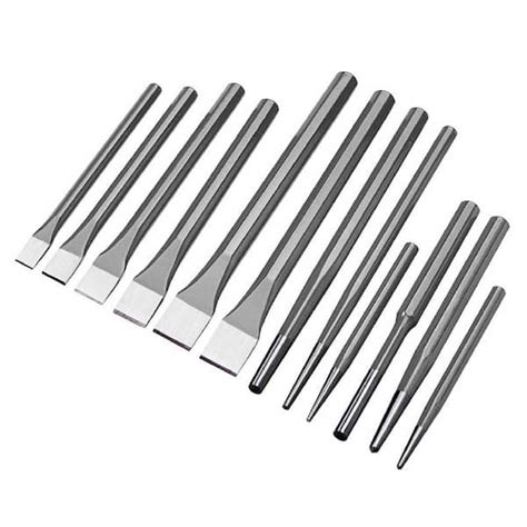 Stark 12-Piece Steel Metal Punch and Chisel Tool Set 13100-H1 - The ...