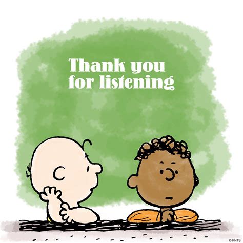 PEANUTS on Twitter | Snoopy, Thank you for listening, Charlie brown and ...