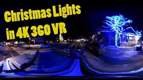 Christmas Lights Downtown Breckenridge 4K 360 VR - YouTube