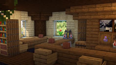 Minecraft: How To Build a Cozy Tavern ☕ | Cleric Villagers | Minecraft ...