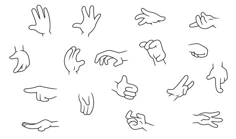 Four Finger Cartoon Hands | Cartoon drawings, Drawing cartoon ...