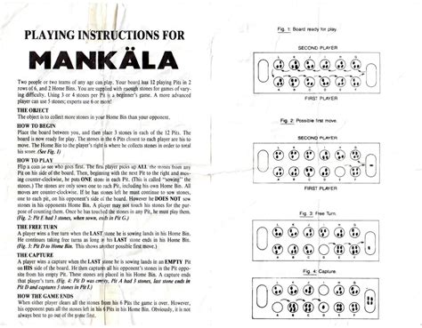 Mancala Rules Printable