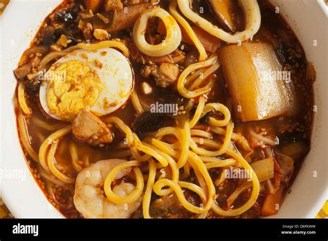 Korean Chinese spicy noodle soup jjamppong jampong jjampong champong ...