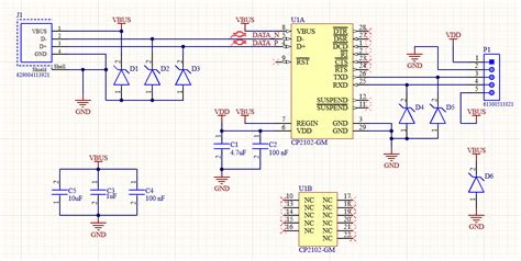 CP2102 USB To UART Module PCB Design Project