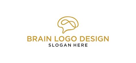 Premium Vector | Brain logo design